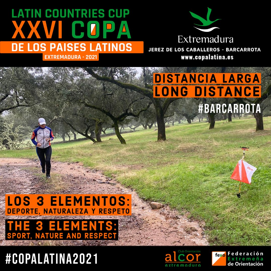 XXVI #COPALATINA2021 Distancia Larga #Barcarrota
Corredor Ecológico y de Biodiversidad del Río Alcarrache Los 3 elementos de la Orientación: Deporte, Naturaleza y Respeto cutt.ly/COPA-LATINA-20… #Orientación #IOF #FEXO #AlcorExtremadura #Extremadura #FEDO #IOF @DXTextremadura