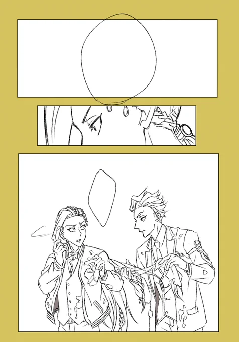 🐍⚡の漫画描き始めた 