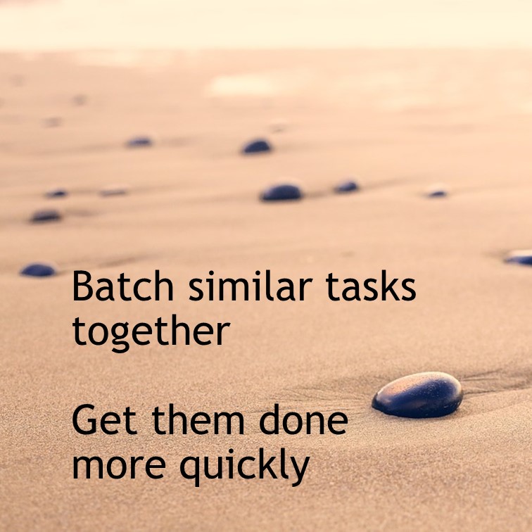 ClutterMeister's tweet photo. Don't run ragged with microtasks: first collect similar stuff, then do the task just once!
#batching #organised @apdouk https://t.co/kf3sljp9Uv
