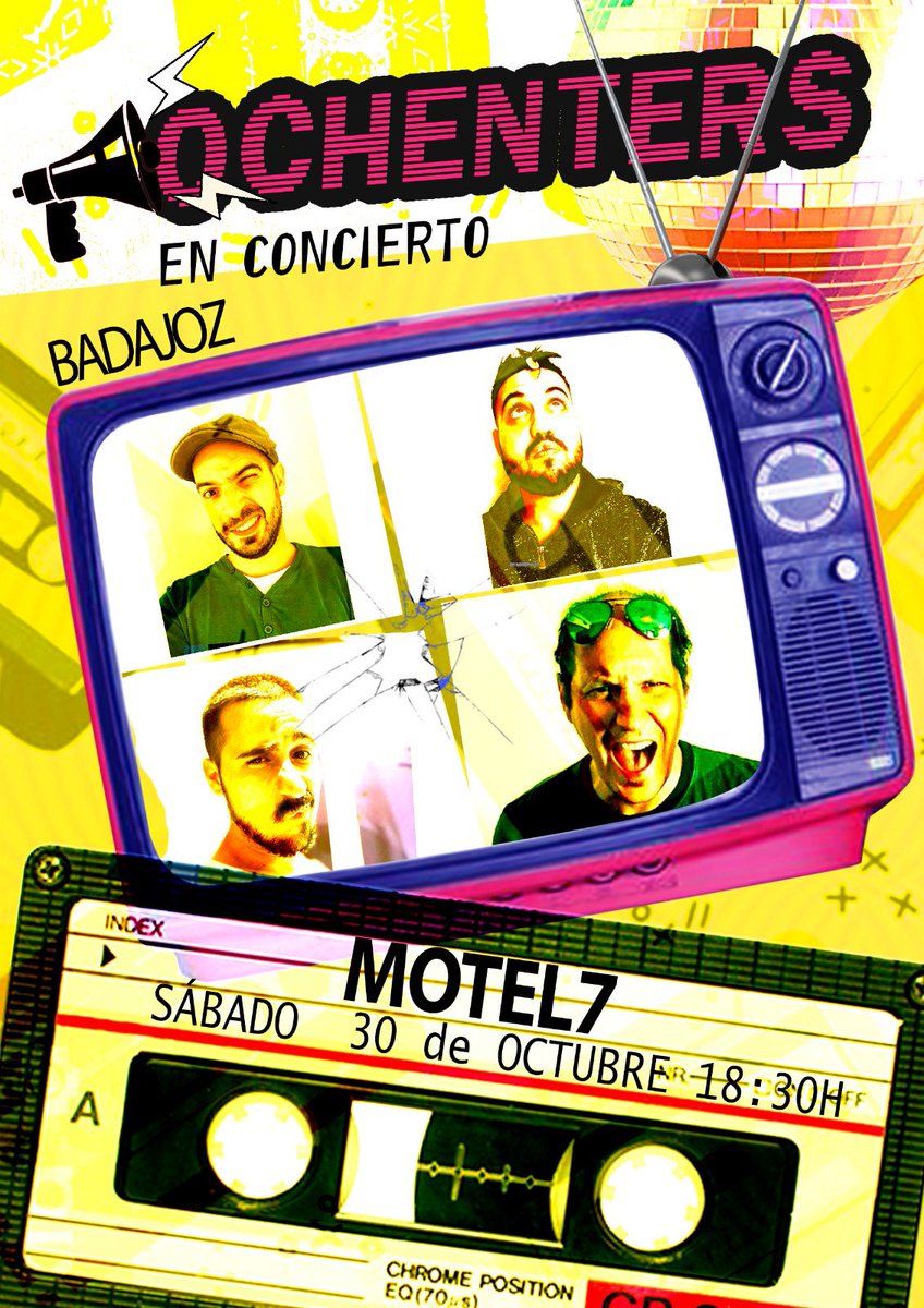 Y esta noche en Badajoz…
#Badajoz #conciertos #sabado #motel7 #ochenters #badajoz