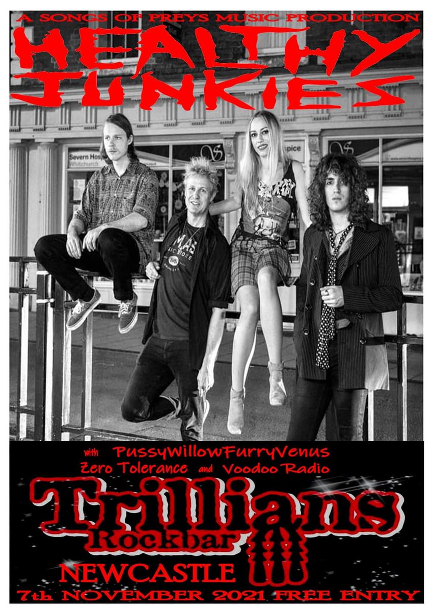 Next PUSSY GIG!!!
<a href="/TrilliansRock/">Trillians Rock Bar</a> <a href="/HealthyJunkies/">Healthy Junkies</a>