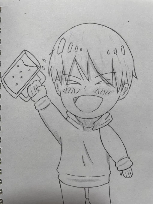 #落書き #お絵描き #イラスト

今日は友達とzoom飲みです!イエイ✌️✌️✌️
何かオススメがあれば教えて頂きたいです😊😊😊

※お酒弱いので全然飲めせん。(2本くらいからなんとか)
※ジョッキは使いません。
※ほろ酔いです。 
