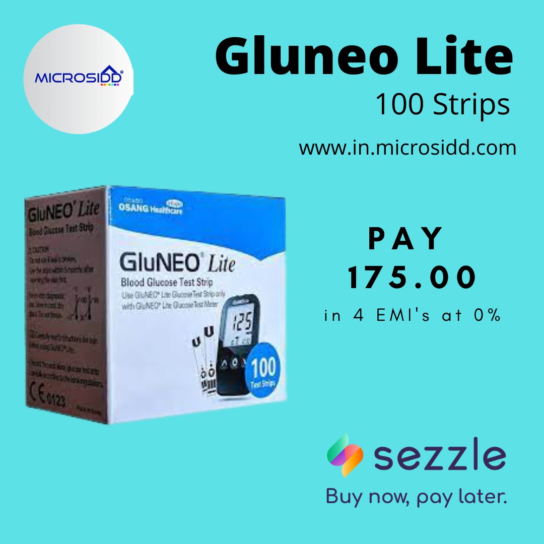 Microsiddindia's tweet photo. Buy Gluneo Lite Pay Later
EMI just Rs 175 @ 0% interest
No creditcard needed
#Sezzleit @sezzleinc #gluneo #lite #microsidd  
Buy Now Pay Later Here https://t.co/5fhKcIGNGR 
Deliveries #bangalore #mumbai #pune #delhi #hyderabad and all cities and town in #India https://t.co/kGMfjzep0k