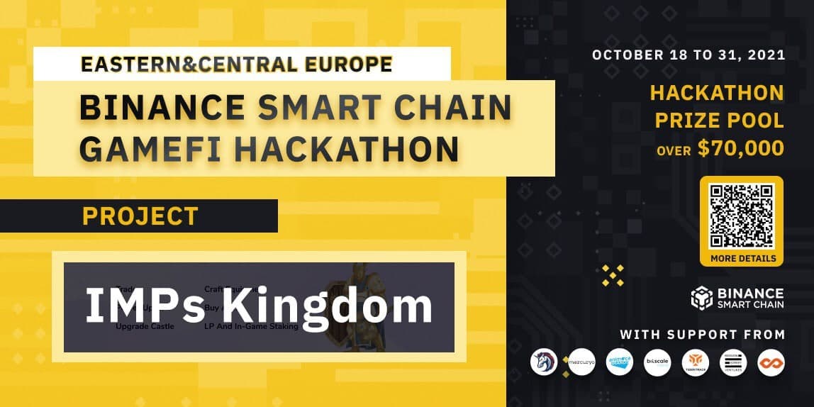 imptoken's tweet photo. Hey, kings! We need your help to get 1st place on 1st stage of BSC GameFi Hackathon!
Vote for us with some BUSD! Rush the Kingdom!
https://t.co/miQPS2kpaH
#IMPs_Kingdom #BSC #1inch #Mercurio #AnimocaBrands #bitscale https://t.co/ze1cEIU7kx