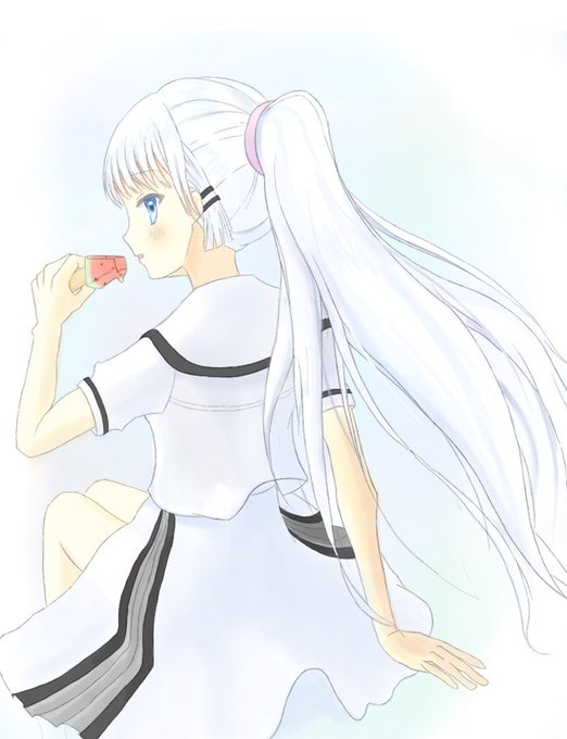 #今月描いた絵を晒そう 
模写絵を含めて4枚でした! 初めて絵を投稿してからもう半年が経とうとしています……。時間の流れは早い……('-ω-) 