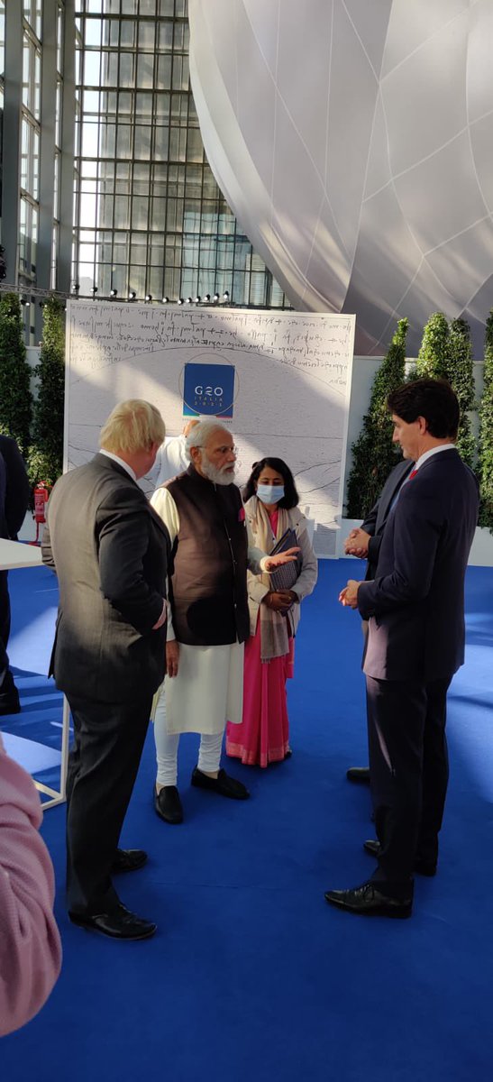 On the sidelines of the @g20org Rome Summit, PM @narendramodi interacts with various leaders.