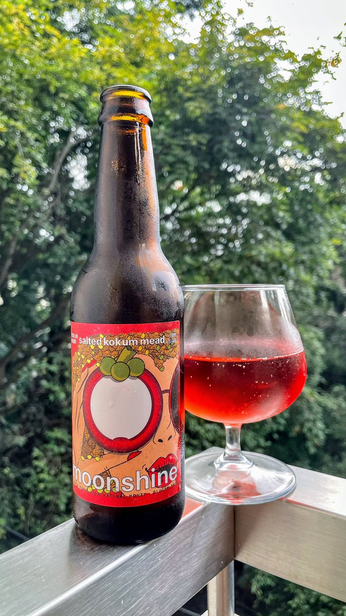 sahilk's tweet photo. Oh you beautiful thing. What a fantastic job by @moonshinemeads with the salted kokum mead. https://t.co/WR0P5XAHha