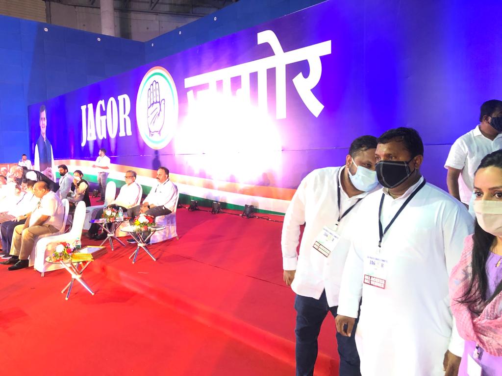 srinivasiyc's tweet photo. 'The Goa Workers Convention' #Jagor is ready to welcome Shri @RahulGandhi with a thunderous applause at Taleiago, Goa. https://t.co/nNAps9uYCb