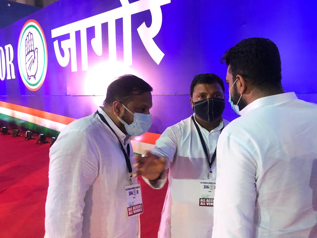 srinivasiyc's tweet photo. 'The Goa Workers Convention' #Jagor is ready to welcome Shri @RahulGandhi with a thunderous applause at Taleiago, Goa. https://t.co/nNAps9uYCb