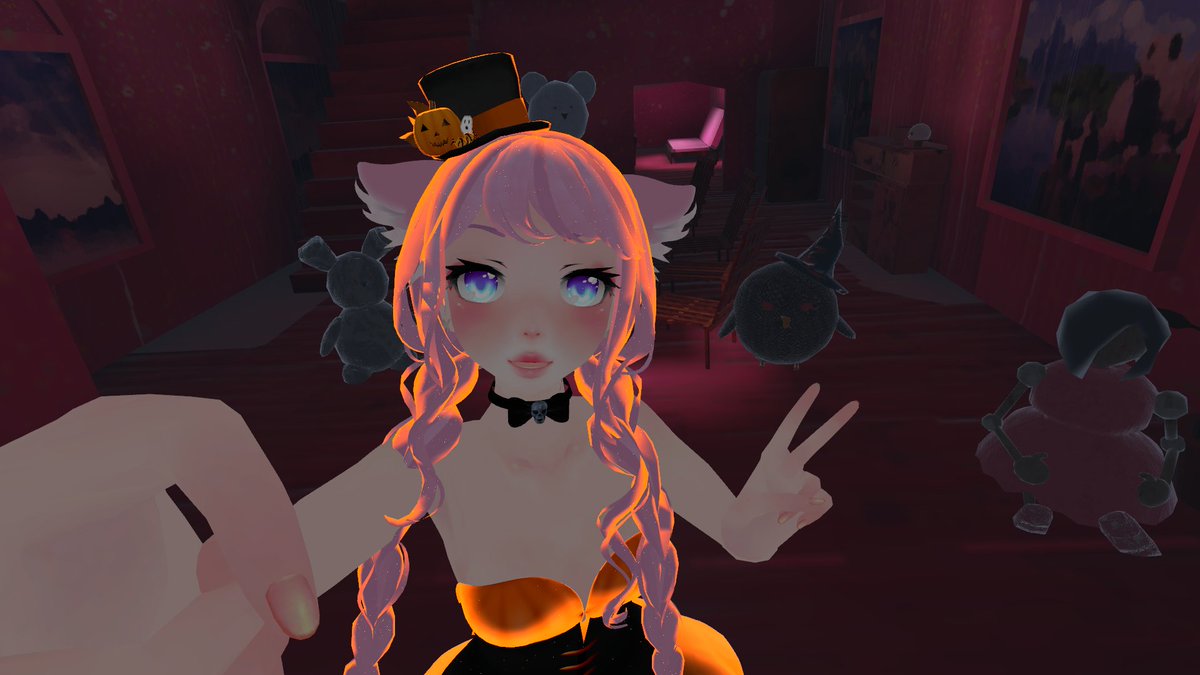 Lulurooz's tweet photo. I checked out @TheKallyVR's #Spookality2021 world, The DollHouse, and it was awesome! Definetly worth checking out, there's a portal in the spookality hub! I loved the twist at the end haha https://t.co/HGyFOdjtL9