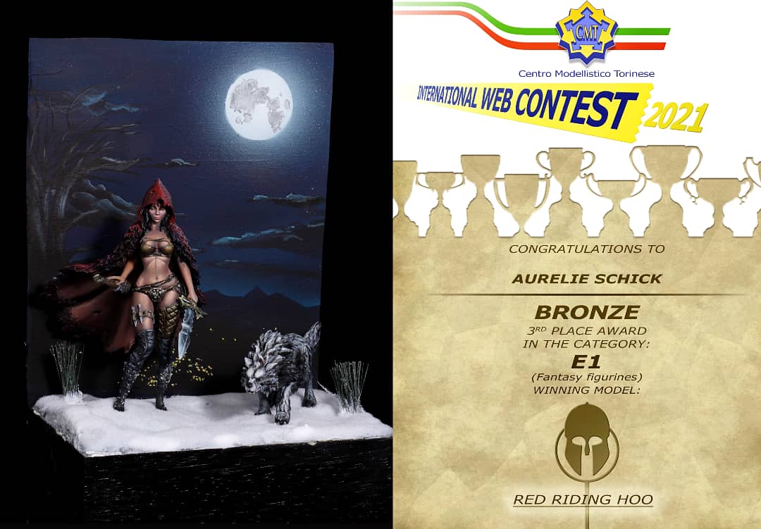 aurelie_schick's tweet photo. Wow! My Red Riding Hood won Bronze at the International Web Contest CMT '21 in the category Fantasy figurines :)
#webcontest #CMT21 #miniatureart #aurelieschickminiatureart #redridinghood https://t.co/vt6iNFLiNc
