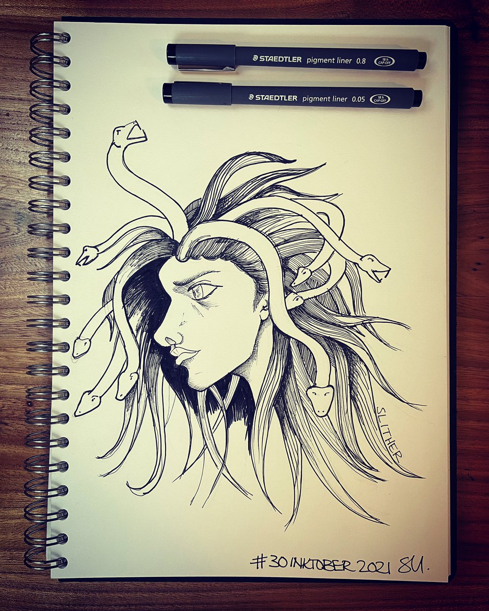 Day 30 of #inktober2021 …… slither….