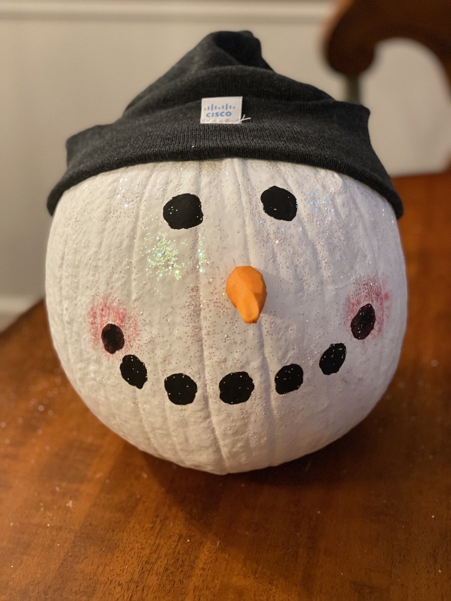 Even the SnowPumpkin loves some <a href="/WeAreCisco/">We Are Cisco</a> swag.