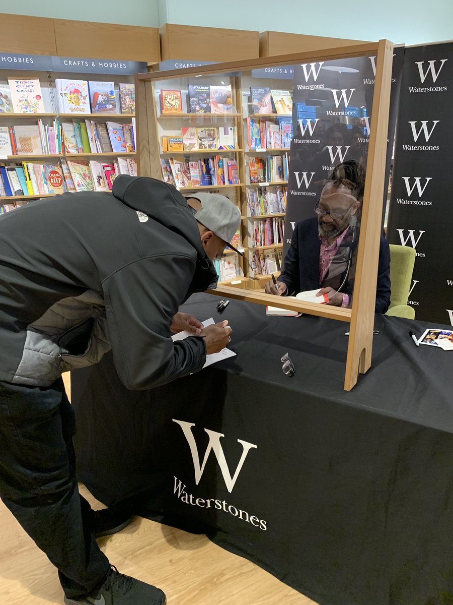 Signing my book for the legend Sir Lenny Henry