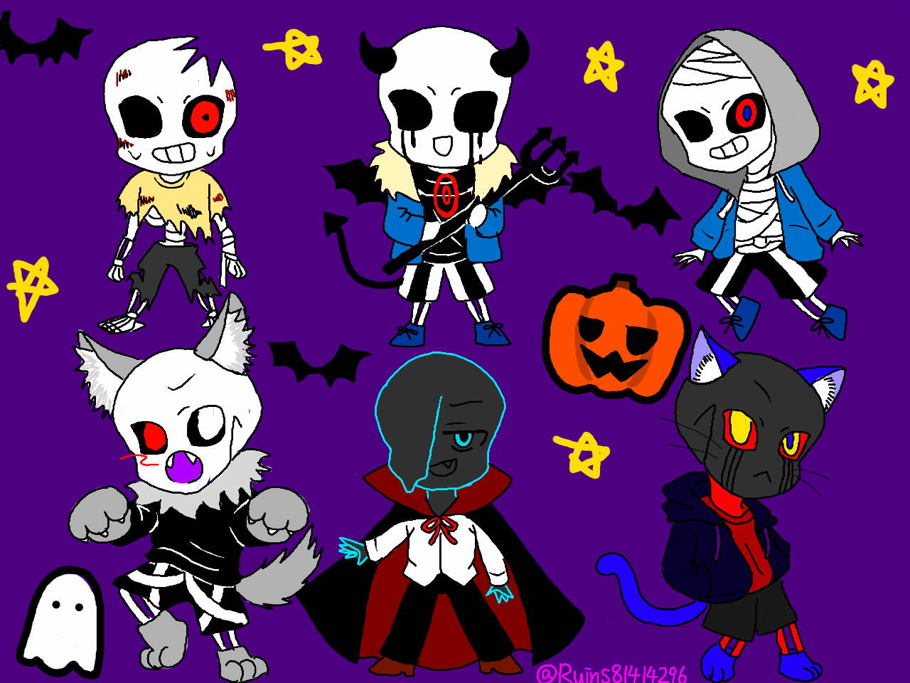 すてぃあぴか ハロウィーン Undertaleau イラスト T Co O0o80w1ob9 Twitter