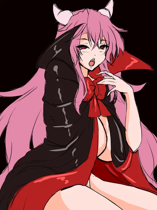 ウチの子でハロウィン絵描きたかったけどいまいちネタが決まらず…😗 