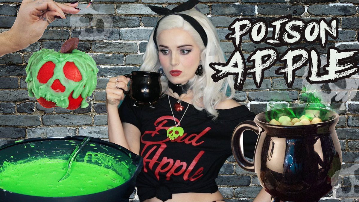 New tutorial! Something a bit different from my usual makeup videos, it’s a Poison Apple Snow White | COCOA BOMB 💣 youtu.be/BRVMhnyeWXI <a href="/YouTube/">YouTube</a> #halloweentreats #halloween2021
