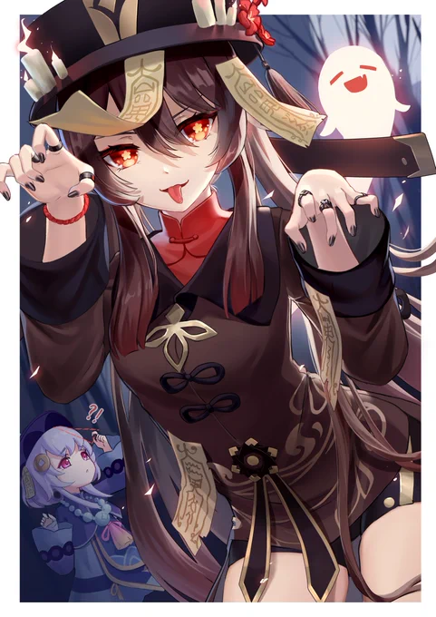 #halloween2021  #ハロウィン #原神 #HuTao 
Happy Halloween~🎃🎃 