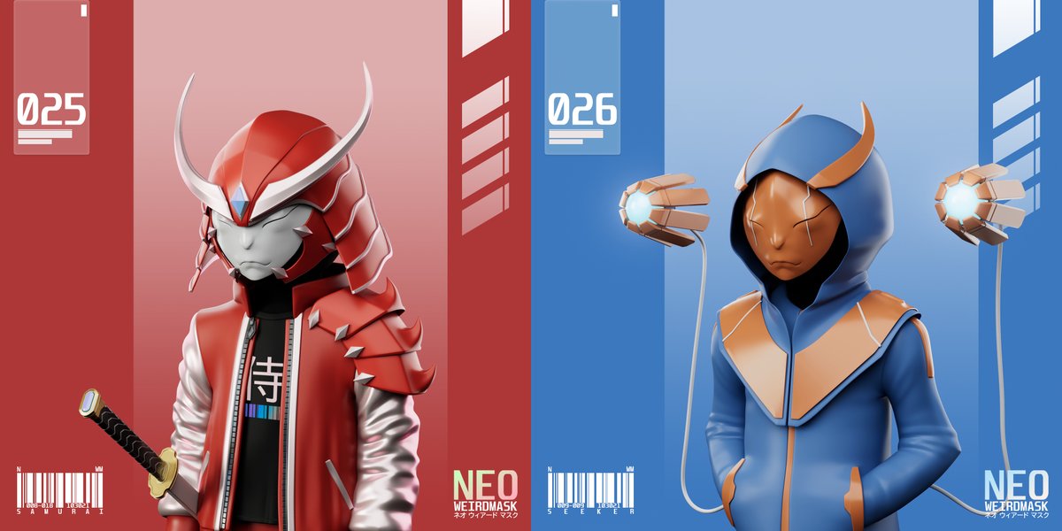 WeirdMaskNFT's tweet photo. New drop in the collection
No.25,26
Go check in the collection ONLY @opensea 
https://t.co/2k0jvgty57

#NFTs #Cryptoart #nftcollectors #NFTCommunity 
#NFTcollectibles https://t.co/zxlTg0p7fa