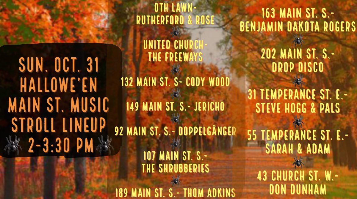 WaterfordOTH's tweet photo. BOO! Our final #MainStMusicstroll happens Sun Oct 31. Thank you Waterford, for participating in this magical event, helping spread joy, hope, and music-love! https://t.co/KAGDzzNXAU