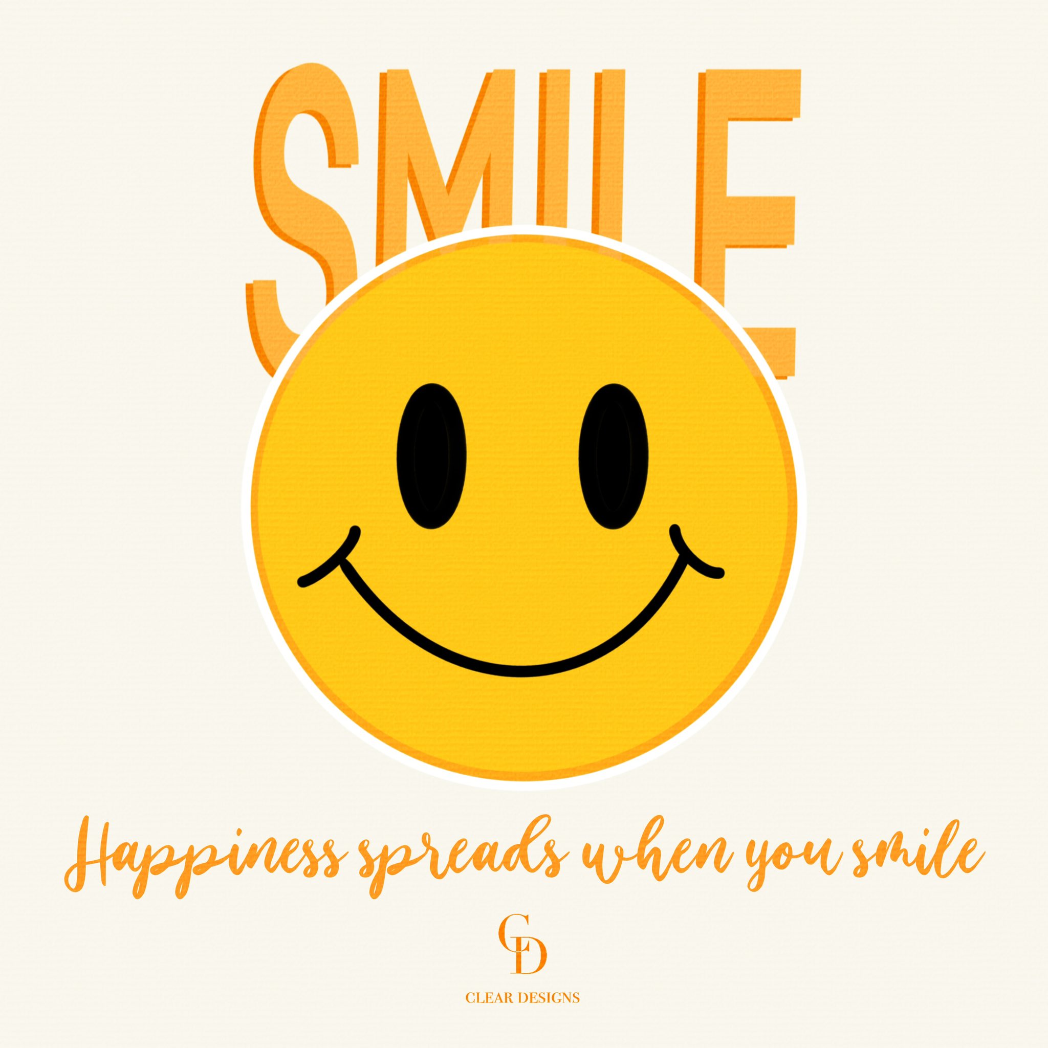 Clear Designs Smile Happiness Spreads Around When You Smile Clearゆうき Clearyuki Cleardesigns Illustrator デザイン イラスト イラストレーター フォトグラファー Procreate Designs Logo Quotes Illustration Ipad Ipadpro