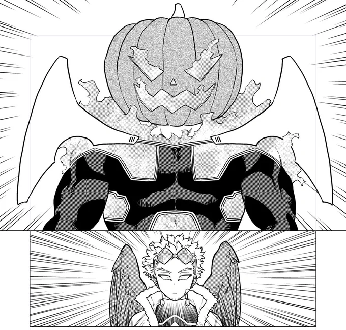 ハロウィン漫画、やっとペン入れ入ったんだけど、間に合うだろうか 
