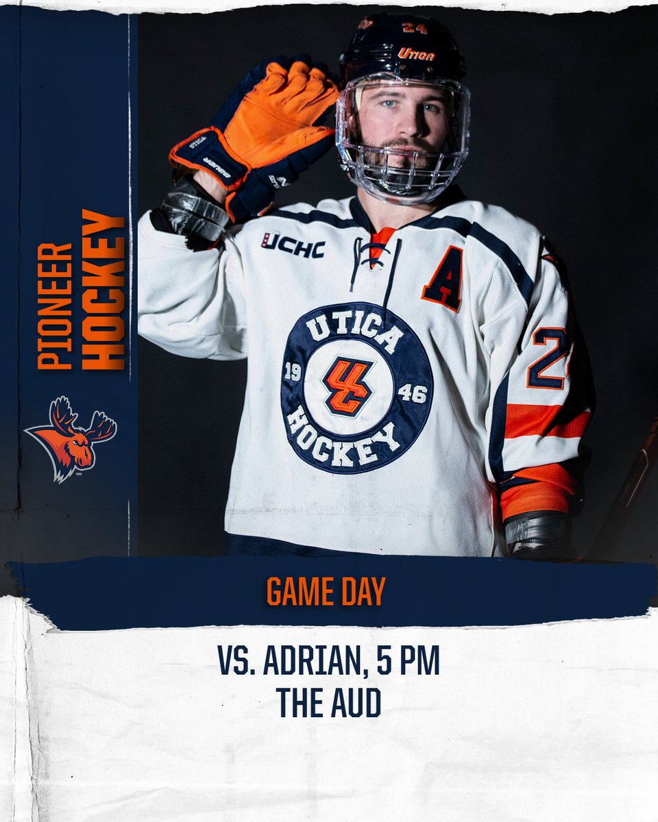 Utica_Pioneers's tweet image. Time to get it started! UC Men's Hockey opens the season this afternoon against Adrian College!

Watch at Portal.StretchInternet.com/utica/ or listen aT @WPNR907