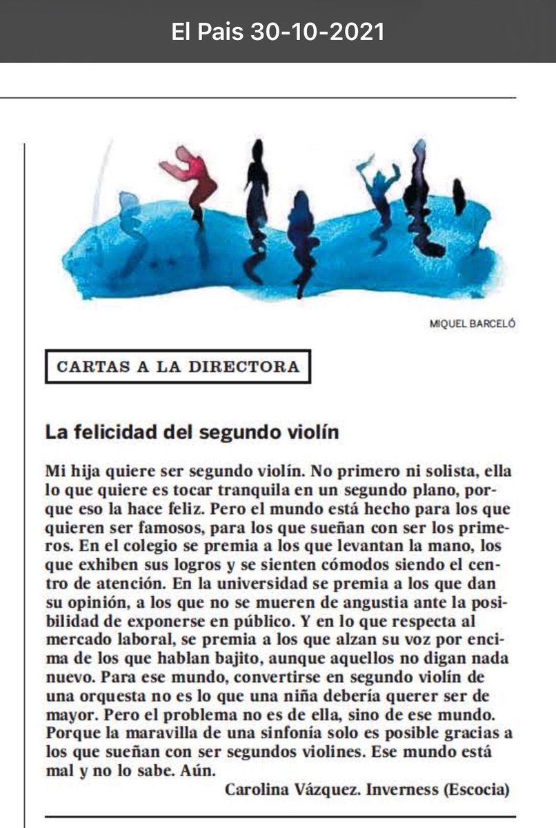 jlcasal's tweet photo. Carta a la Directora de @el_pais 

#educación #recomendar #parapensar https://t.co/UNfwLo0eLX