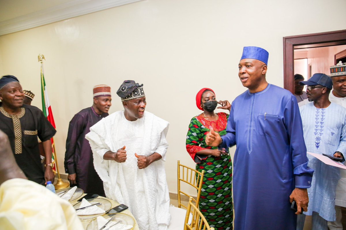 bukolasaraki's tweet image. This morning, I hosted all the Kwara State delegates to the #PDPConvention at my home for breakfast.

#PowerToThePeople!