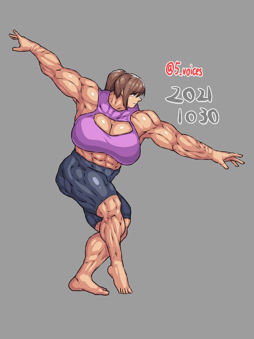 ボディビル模写。 