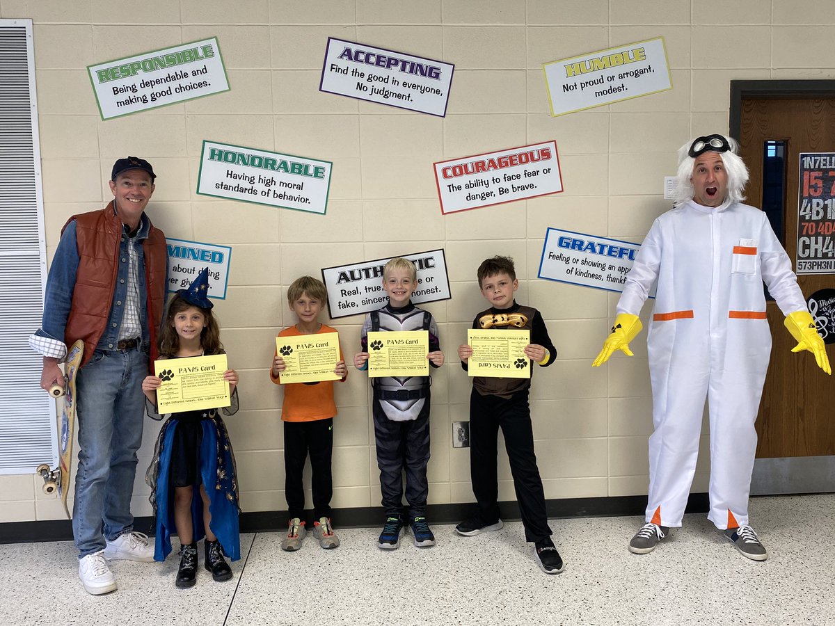 Congratulations to Quin (House Determined), Naomi (House Determined), Brayden (House Honorable), and Roman (House Determined! Marty McFly and Doc Brown even came along to help celebrate with these Wildcats! #TheWildcatWay