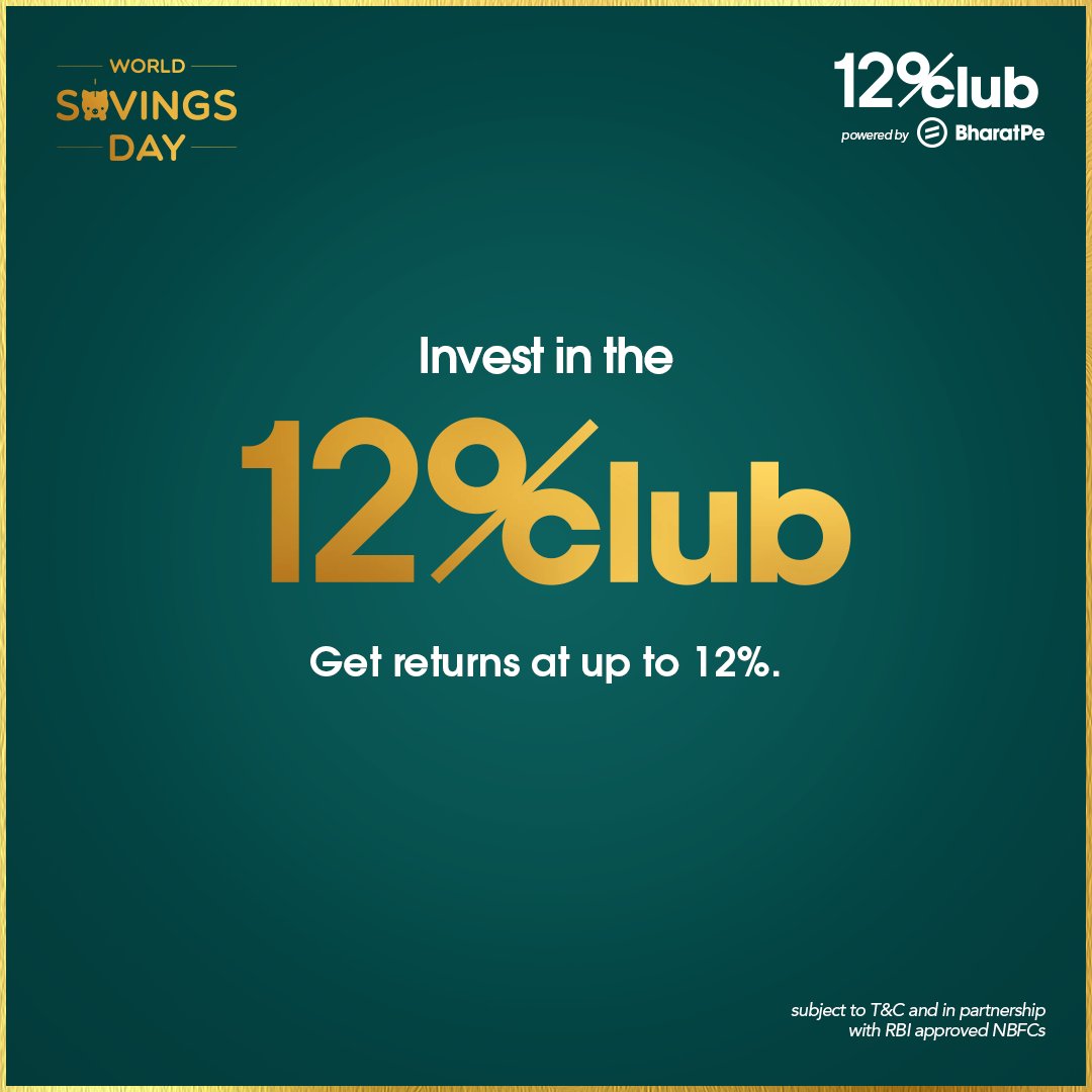12percent_club's tweet photo. Toss the gold, and ditch the banks, begin your new-age savings journey with the 12% Club now. Invest & earn up to 12%.
Download Now: Link in bio
#WorldSavingsDay #12PercentClub https://t.co/GSEj7C6taO