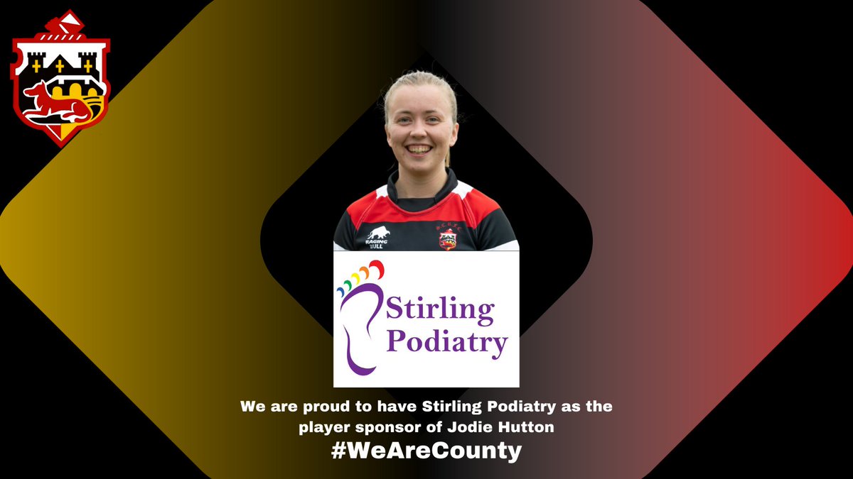 It's great to have <a href="/InfoPodiatry/">Stirling Podiatry</a> sponsoring Jodie Hutton who plays in our Women's 1st XV!

Find out how you can get involved as an individual or business and sponsor one of our players here at Bridgehaugh: bit.ly/3p2CvJE