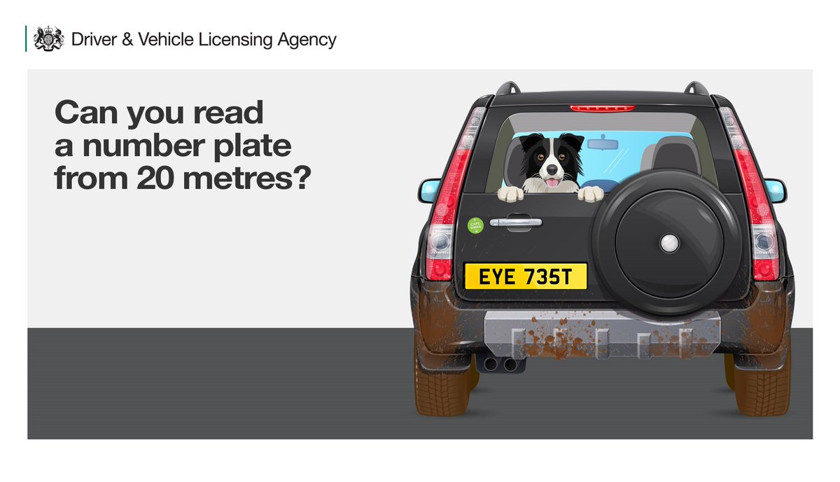 DVLAgovuk's tweet photo. The clocks are going back tonight meaning fewer daylight hours over the coming months.
Make sure your eyesight meets the minimum standards for driving https://t.co/lJknFemFnx by taking the 20 metre #NumberPlateTest https://t.co/ZuBPh03ksA