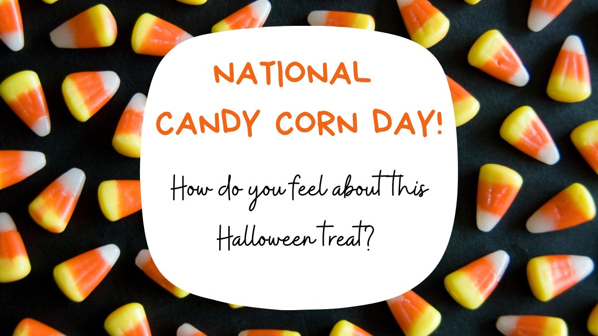 MPPFC's tweet image. Happy National Candy Corn Day! This Halloween treat is something people either love or hate — which one are you?!  👻  #CandyCorn #HappyHalloween