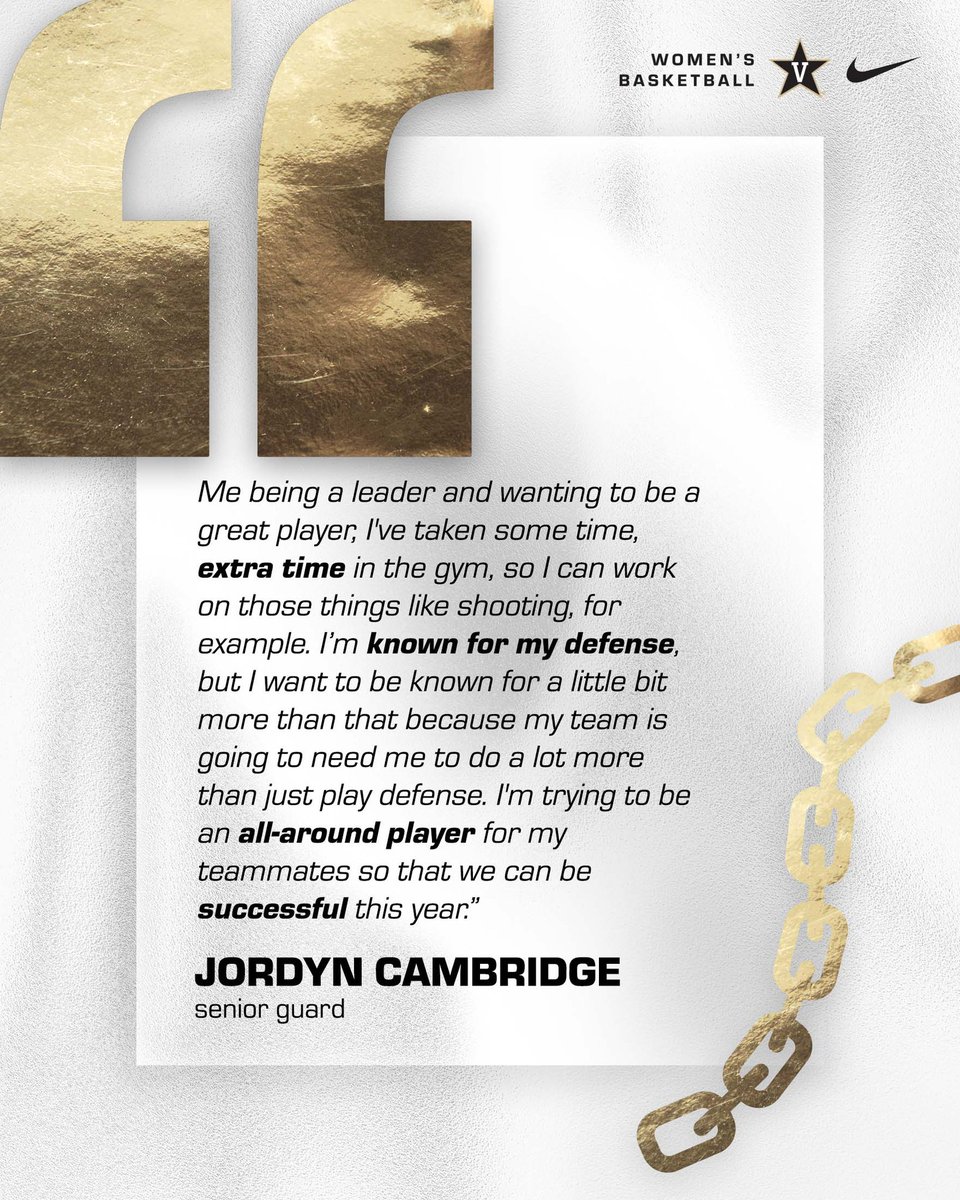 VandyWBB's tweet photo. Don’t call it a comeback.

Excited for Jordyn this season. 🖤💛

#AnchorDown https://t.co/EmpwC7ErlW
