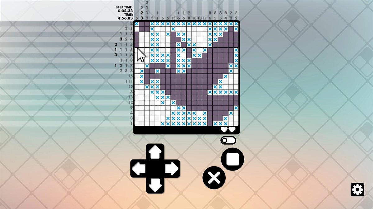 StudioTomego's tweet image. Hello World! We're back!

Do you like Picross? We love Picross! Here's a special sneak peek of what we will be releasing Monday November 1st, 2021: Picross 21:M! We can't wait for you to play it! Stay tuned to our Twitter!

#ScreenshotSaturday #Gamedev @YoYoGames
 #NintendoSwitch