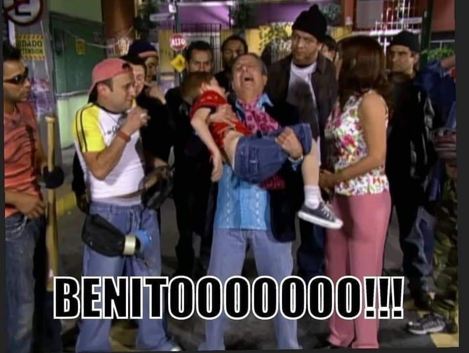 beefstrips's tweet photo. waking up to the news that Benito from Vecinos died https://t.co/KFAgAmpZME