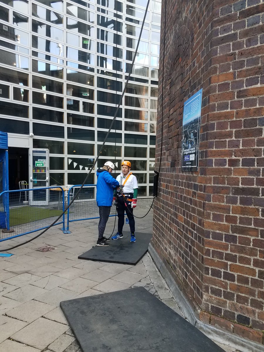 And here she is! Great job Mary! And well done to Tony O'Sullivan of <a href="/BeauchampsLaw/">Beauchamps LLP</a> as well! #abseilforcalcuttarun2021