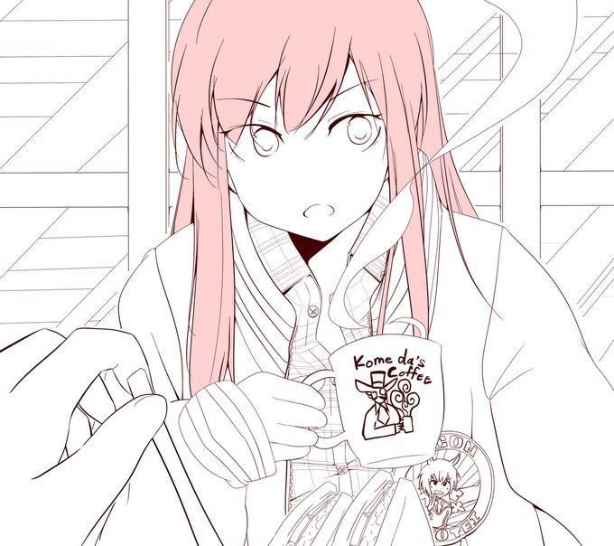 こっちの表情のが真琴さんらしいかな、、、ってことで、も一度コメダコーヒーデート絵^q^ 