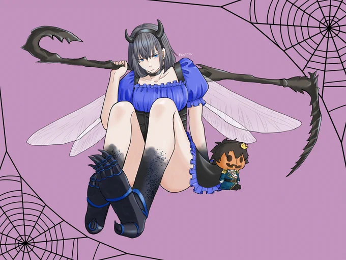 ハロウィンぐだオベ(女装とカボチャ) 