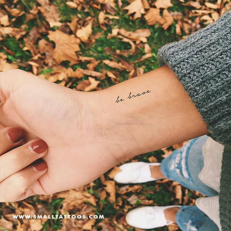 temporaryst's tweet photo. ‘Be brave’ temporary tattoo, get it here ► https://t.co/9Bm80Kkb8t https://t.co/I4G5buXbs1