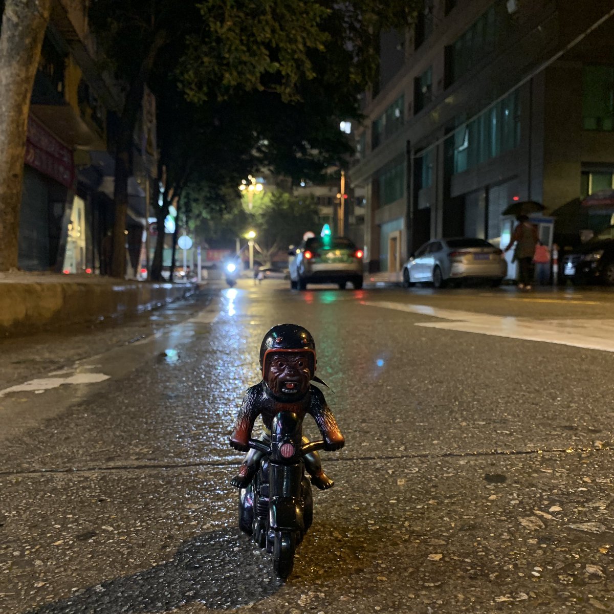 🏍雨夜狂飙～！🏍️

#softvinyltoys #sofubitoy #softvinyl #sofbi #sofvi #ソフビ #ichibanboshi #ichibanboshitoy #一番星 #暴走一番星 #rxnemesis