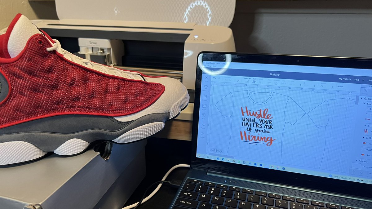 imsoamazin85's tweet photo. custom shirt for my #retro13s 
DM to order #hustle #girlboss #graphictshirts #customshirts #crafter #heatpress #jordans https://t.co/LTvyKyMbnm