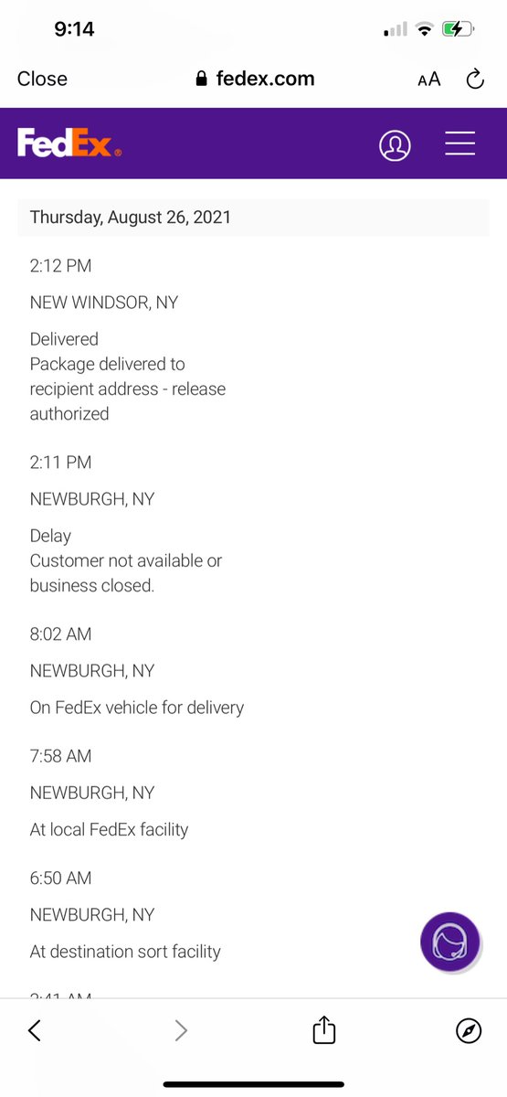 bestlaurenever's tweet photo. @FedEx @FedExHelp this is unacceptable that I have filed MULTIPLE claims for a missing package and they keep getting closed with no resolution or even let me made aware of that fact. This package was NEVER delivered despite it saying it is. FIX THIS NOW. https://t.co/7NLUHJ2Z2w