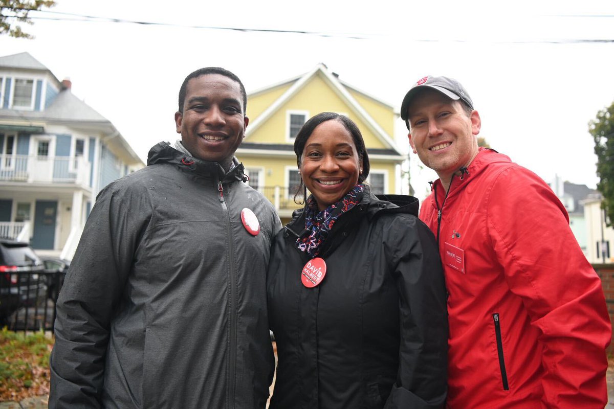 votehalbert's tweet photo. 🌧️ couldn’t stop us from having a blast on the doors in #Dorchester with @andreaforboston & #TeamAndrea earlier today. #TeamHalbert is so grateful to have her support on the ground this GOTV weekend! #bospoli https://t.co/EPaCaGTykd