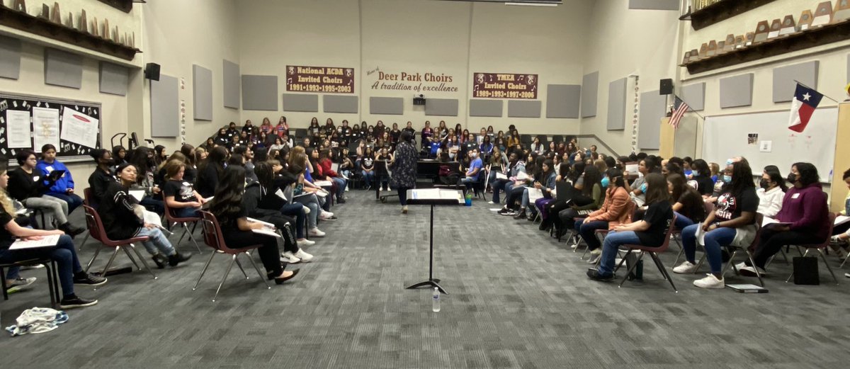 Great to hear our students singing again!! Region 19 Int. Tenor and Bass and Treble Choirs rehearsing before their concert this evening. <a href="/PasadenaISD_TX/">Pasadena ISD</a>