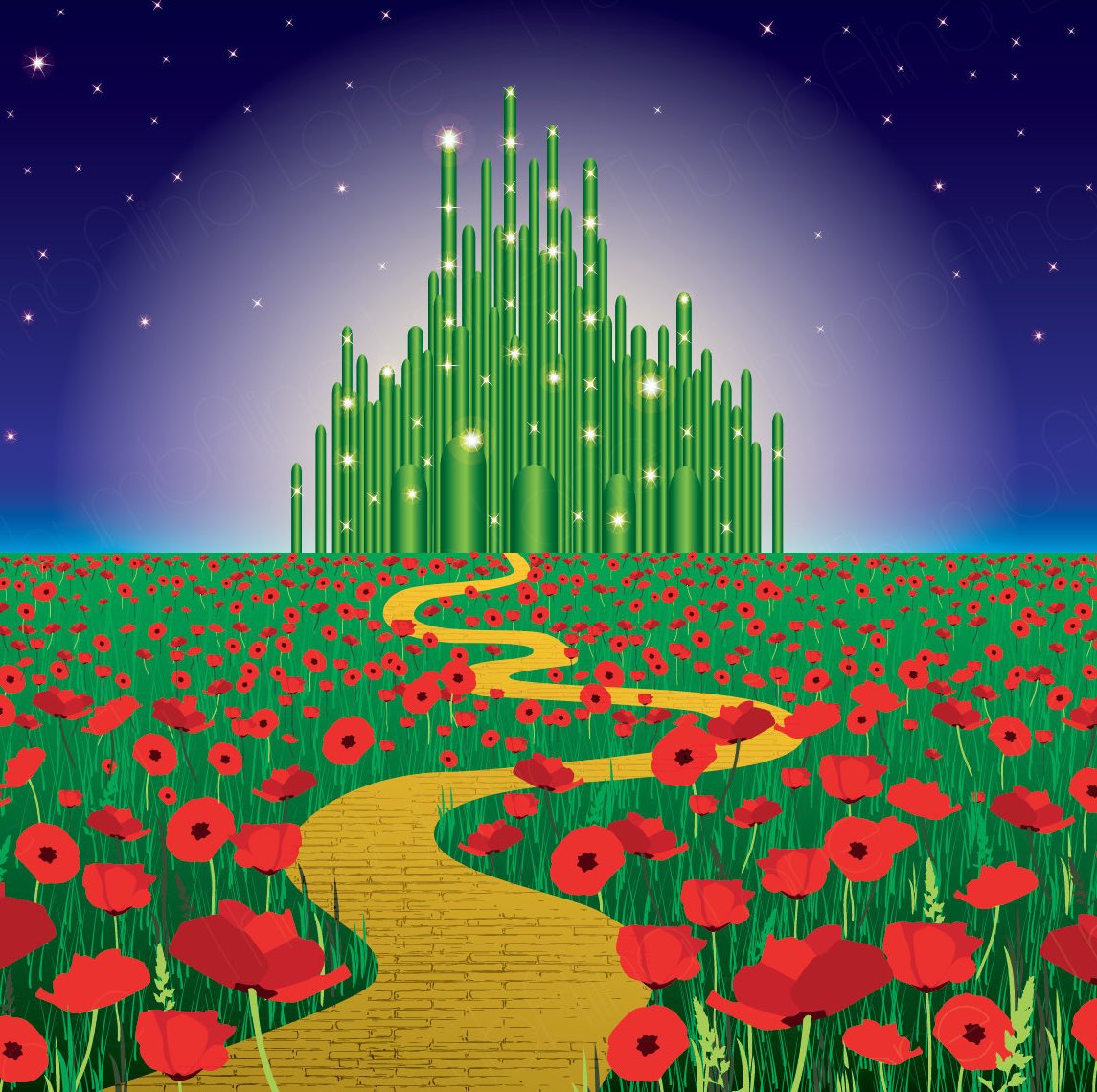 Wizard of Oz Yellow Brick Road Photo Backdrop