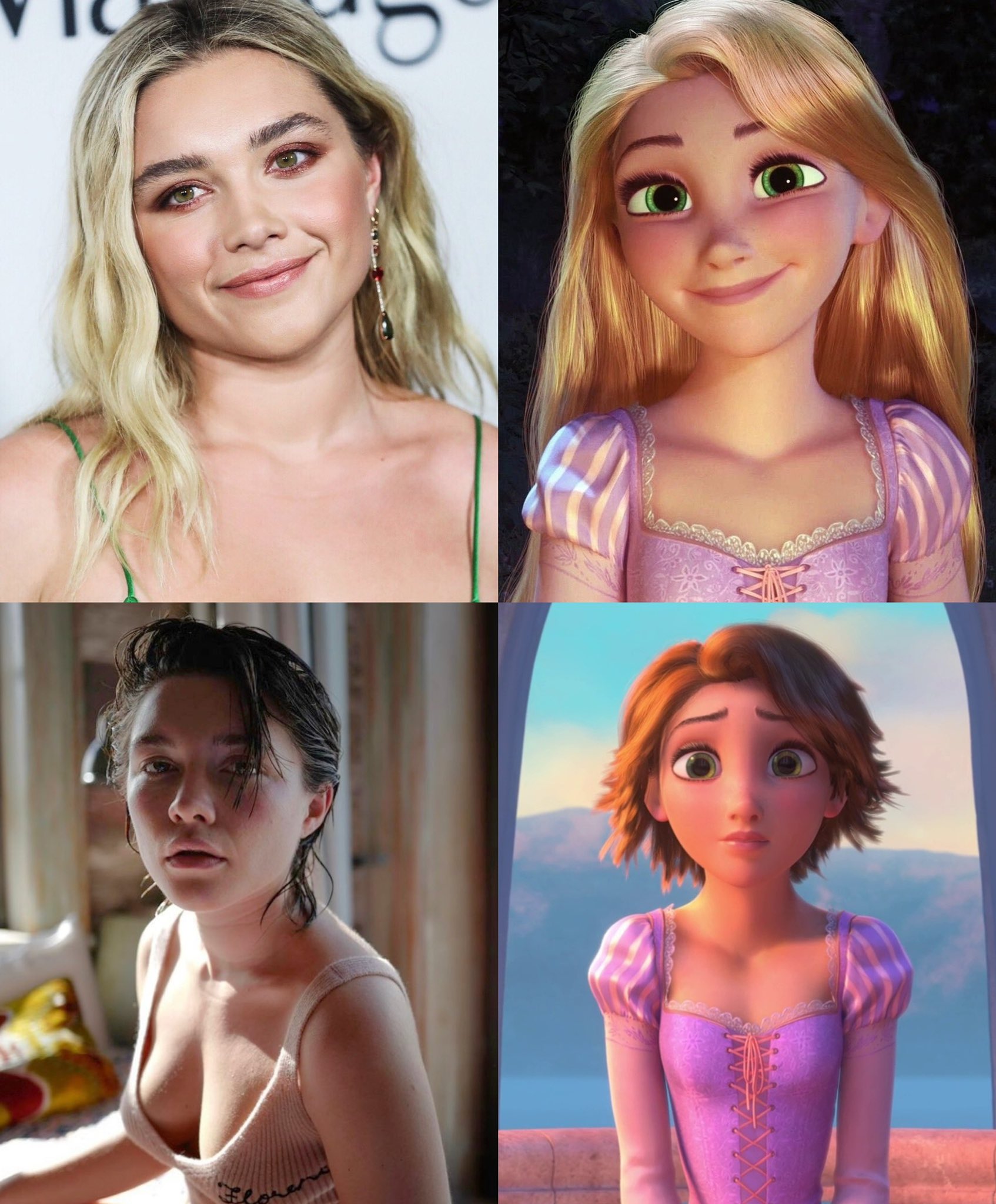 Florence Pugh Eyed to Play Rapunzel in Disney's Live-Action 'Tangled' —  World of Reel