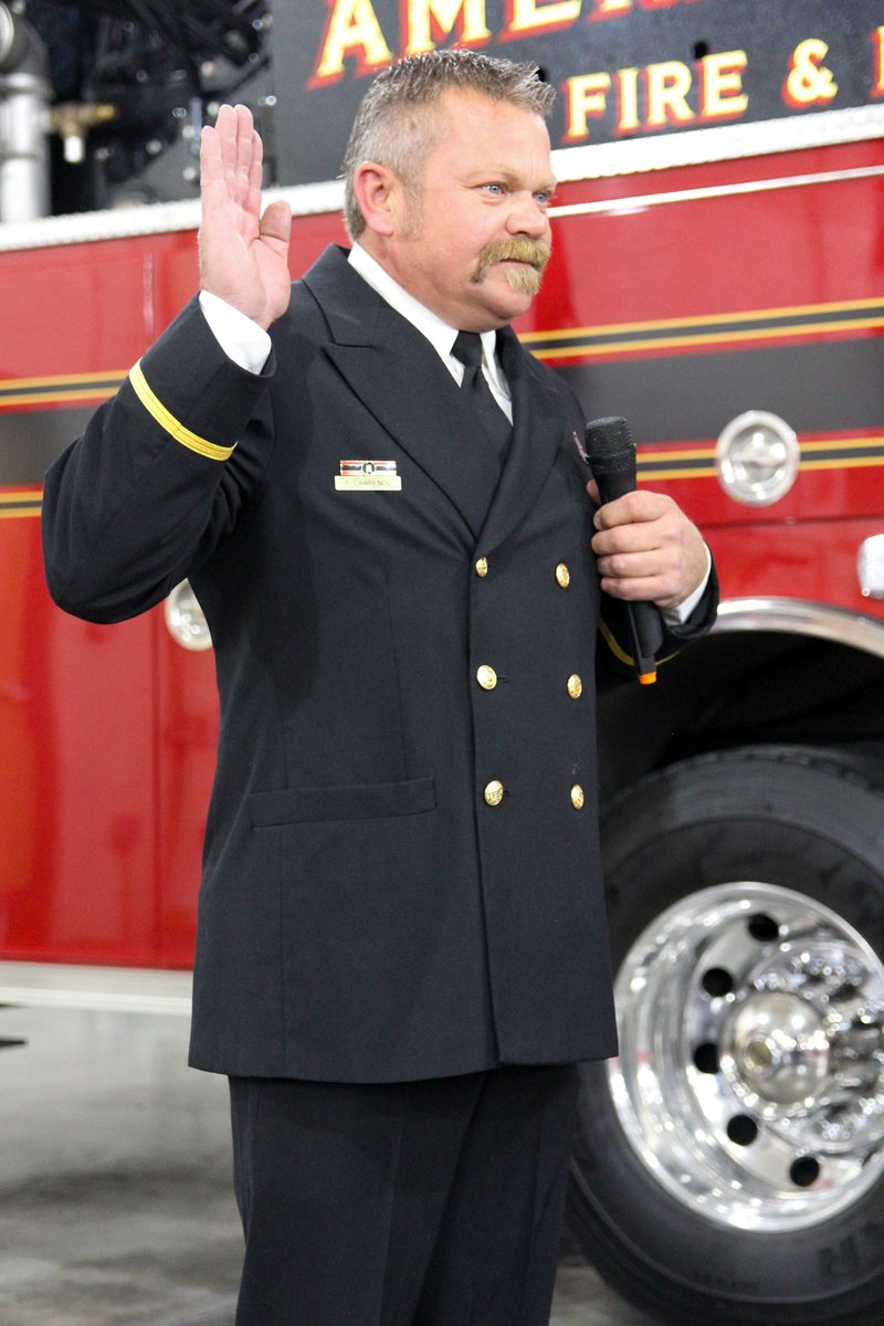 This week Chase Parry and Trevor Lawrence were sworn in to the rank of Captain and Lieutenant. Both of them will lead and serve the city of American Fork and Cedar Hills well.  Congratulations to them both!

#affr #americanforkfirerescue <a href="/AmericanForkAFC/">American Fork City</a> <a href="/CedarHills_Utah/">Cedar Hills, Utah</a>